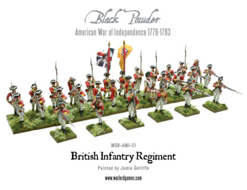 Black Powder WGR-AWI-01 British Infantry Regiment American War of Independence