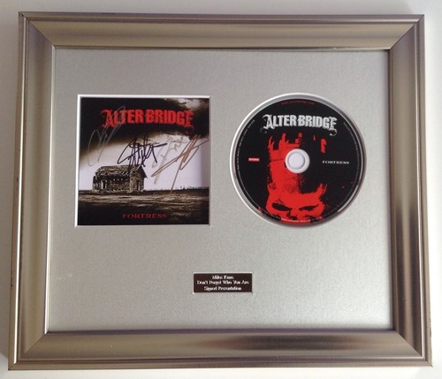 FORTRESS CD FRAMED PRESENTATION. PERSONALLY SIGNED//AUTOGRAPHED ALTER BRIDGE