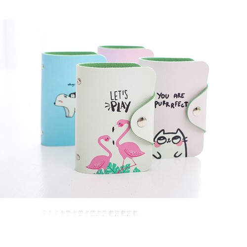 Fashion PU Leather 20 Bits Card Case ID Card Holder Credit Passport Bag Wallet