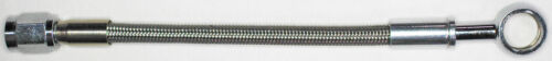 AN-3  14&#034; long, stainless steel braid hose, ST X ST banjo 7/16&#034;  NC