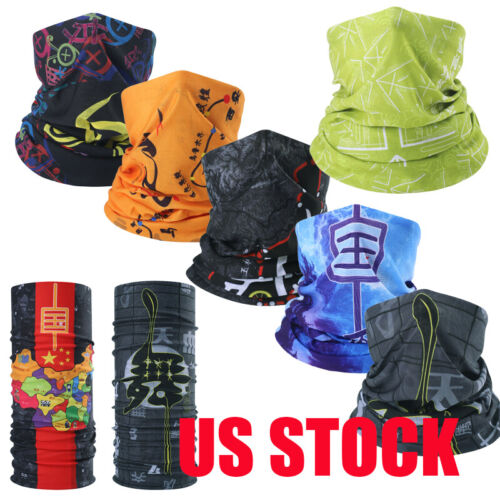 Face Cover - Windproof Neck Gaiter Scarf - Motorcycle Bandana Hunting Cycling
