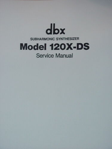 Dbx subharmonic synthesizer manual