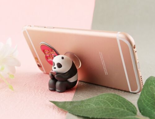 Nous Bare ours téléphone portable Panda Mini Figure Debout Bureau Intérieur 