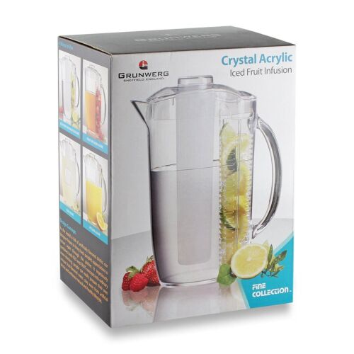 Grunwerg Fruit Iced Infusion Infuser Water Jug Pitcher 2 Litre