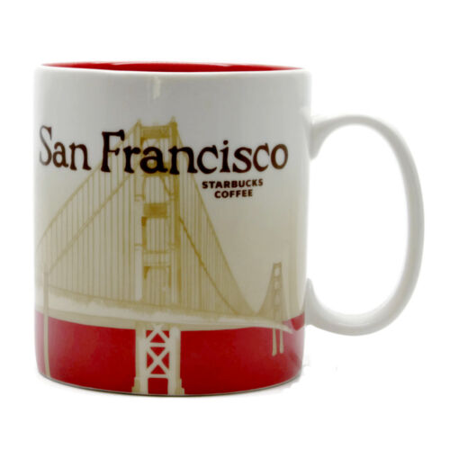Starbucks San Francisco California Cup Coffee Mug Collector Icon Series 16 Oz 