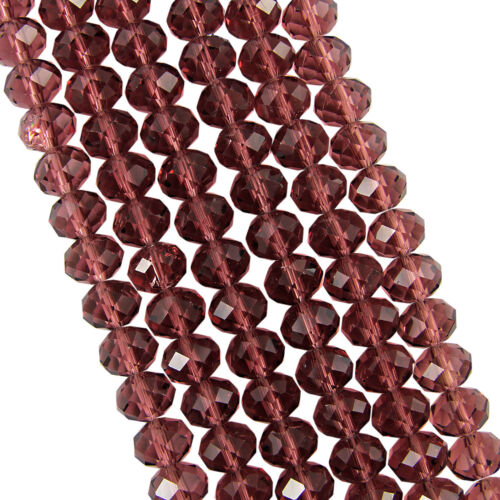 Wholesale Faceted Rondelle Crystal Glass Beads 4x3mm 6x4mm 8x6mm 10x8mm 12x10mm 