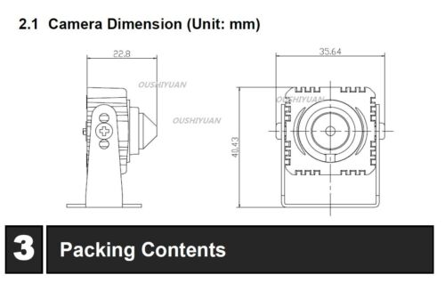 Starlight HD-SDI 1080P Mini Pinhole Spy Camera AHD/TVI/CVI/CVBS/Ex-SDI Camera 