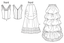 Butterick 5696 Misses/' Victorian Civil War Gown Pattern Sz 8-14 or 14-20