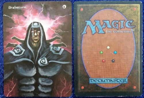 Part 1 Hand Painted Custom Altered Magic the Gathering MTG Trading Cards Blue