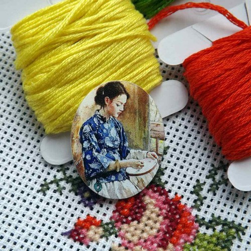 Needle Minder Floss organizer Cross stitch Pattern Helper 3 Items Embroidery set