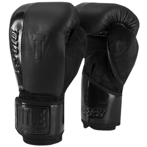 Title Boxing Black Blast Hook and Loop Training Gloves Black 