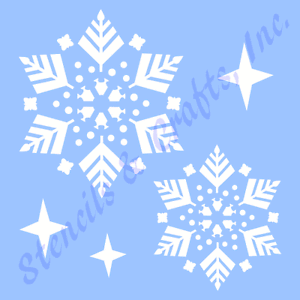 SNOWFLAKES STENCIL CHRISTMAS SNOWFLAKE STENCILS TEMPLATE TEMPLATES CRAFT #1 NEW