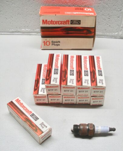 Autolite # 124 Box of 10 plugs Details about   BTF31 Ford Motorcraft Spark Plug xref 