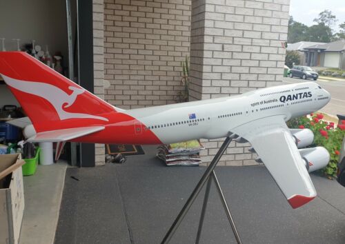 Qantas airways Boeing 747-400ER fiberglass aircraft model VH-OEJ 150cm Huge