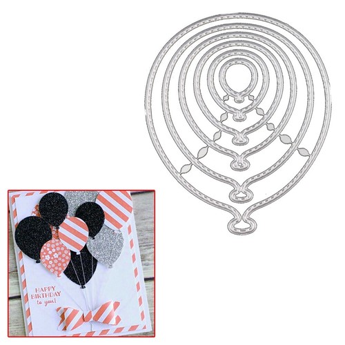Classical Balloons Metal Cutting Dies Stencil Scrapbooking Gift Craft 6PCS//Lot