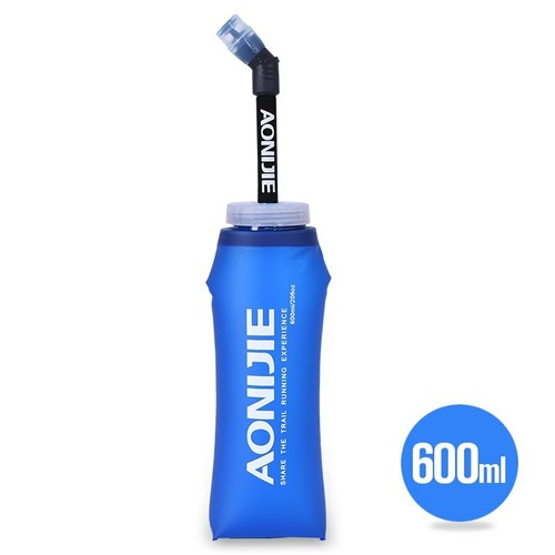 Folding Collapsible Soft Flask Water Bottle BPA Free Runinng Jogging Hydration