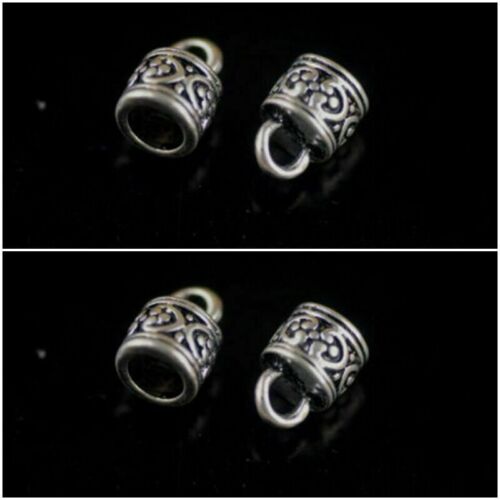 Wholesale 30Pcs End Caps Bead Stopper Fit 6mm Cord DIY Bracelet Jewelry Marking# 