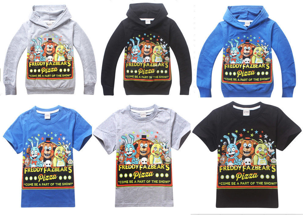 Five Nights at Freddy's Hoodies Sweatshirts T-Shirts Tops Kids/Boys/Girls