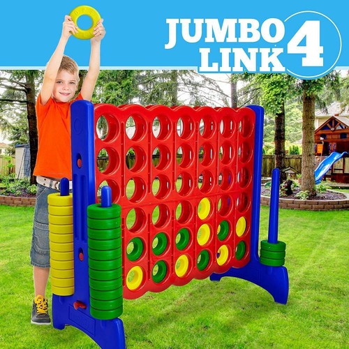 Connect 4 Game GIANT BIG Jumbo Kids Adult Indoor Outdoor Yard Fun BBQ Gift New