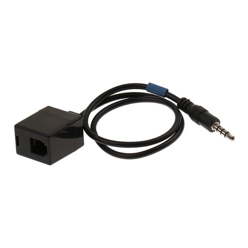RJ9 4P4C Female to 3.5mm Male Cell Phone to Office Phone Adapter Cable 40cm