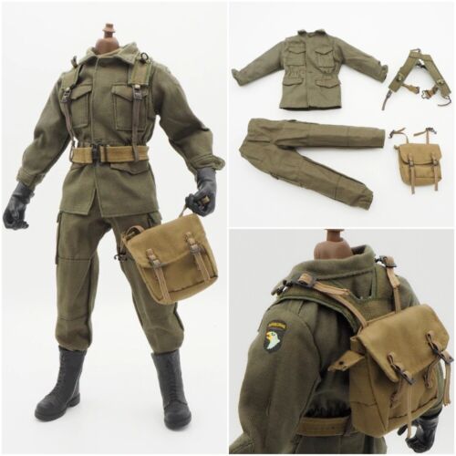 Échelle 1//6 Veste en Cuir Pantalon Chemise soldat Accessoires pour 12/" Action Figure