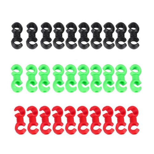 Details about  / 10PCS S-Shaped Hook Clips Rotating Bike Brake Gear Cross Cable Tidy Clip Tool