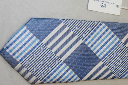 Southern Tide men's Blue Geometric Skipjack Tuna print tie MSRP $85 