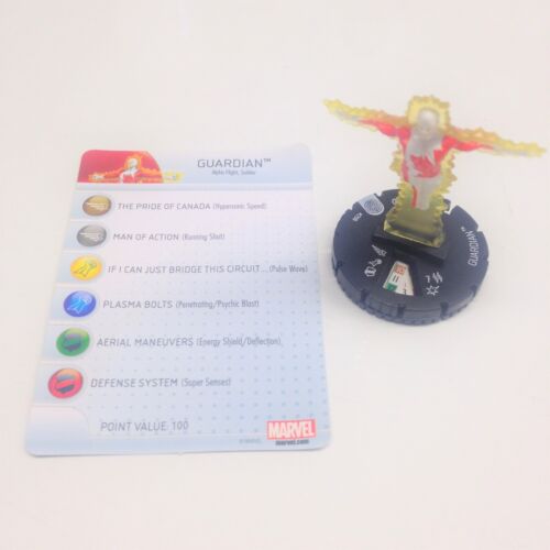 Heroclix Invincible Iron Man set Guardian #208 Gravity Feed figure w/card!