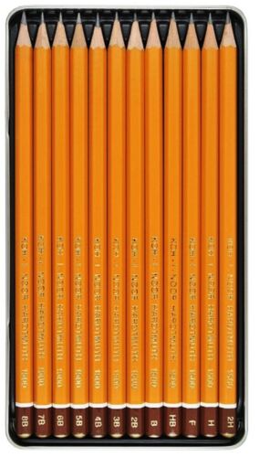 Koh-I-Noor Set of graphite pencils 1502 I T0 III or 1512 or 1582 12 pcs in set 