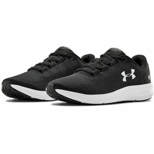 Under Armour 3022594 Mens Black//White Charged Pursuit 2 Running Shoes Size 11.5