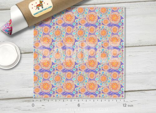 Adhesive Vinyl L017 Lilly Inspired Follow the Sun Pattern Printed HTV 