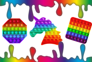 Pop it Push It Pop Fidget Pop Spielzeug Toy Pop-it Push-It Pop TikTok Rainbow 