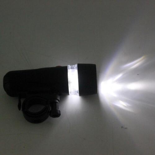 2x 5 LED Lamp Bike Bicycle Front Head Light Safety Waterproof  Flashlight Black