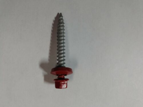 Details about  / Case of 10x1 1//2/" Crimson Red Metal Roofing//Siding wood screws