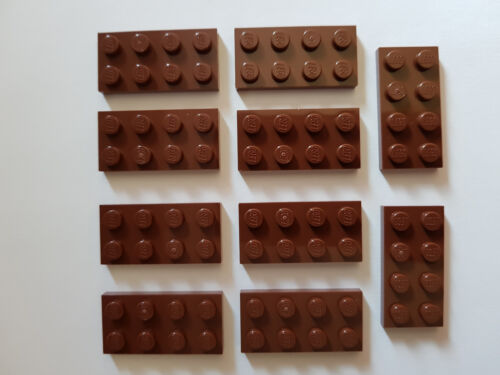 Reddish Brown #bc05 LEGO ® 10 x 3020 plaque 2 x 4 Brun Rouge 4211186 