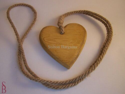 holdbacks 2 Pair of 13cm Solid Wood Heart Curtain Tiebacks wooden tie backs