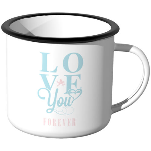 Love You Forever saying I love you forever show original title Details about  / Juniwords Enamel Mug
