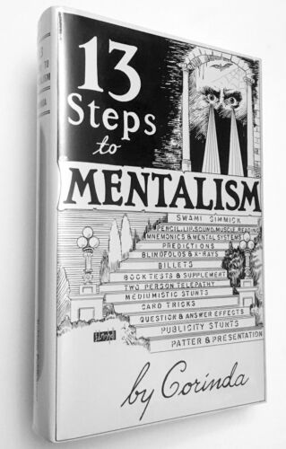 New Hardcover Mentalism Telepathy Book 13 STEPS TO MENTALISM by Tony Corinda