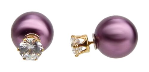 Doppel Ohrringe Ohrstecker by Ella Jonte viele Farben double pearls earrings new