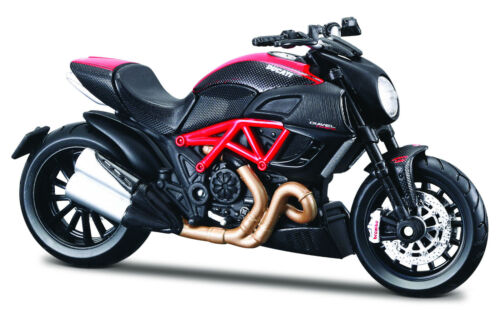 Ducati diavel carbon negro-rojo escala 1:18 moto modelo de maisto