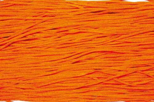 10 Stück Seidenbänder 1 m orange 2 mm 