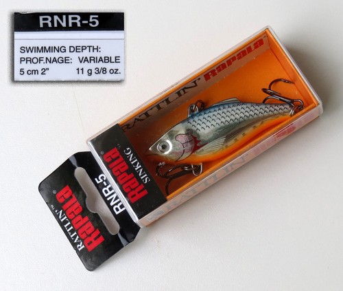 Rapala Rattlin/' RNR05 sinking SB Silver Blue 50 mm 11grs