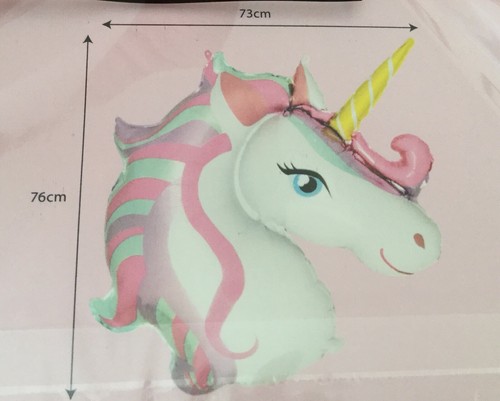 unicorn foil balloon and unicorn rainbow bunting birthday party decoration new