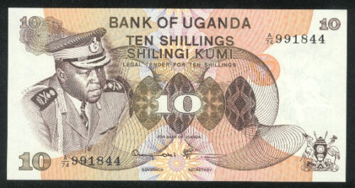 ND 10-SHILLING UGANDA p 6c 1973 UNC P6c