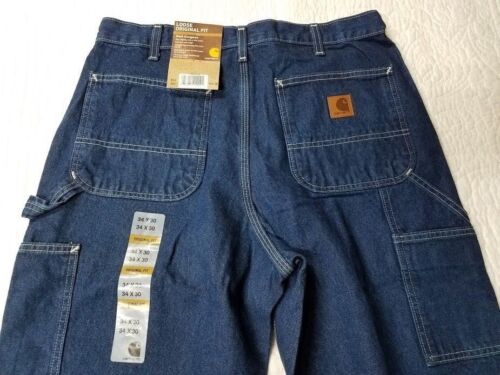 NEW CARHARTT B13 DST MENS DUNGAREE DENIM BLUE JEANS MANY SIZES AVAILABLE 