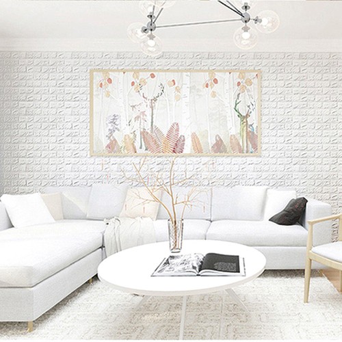 60*30cm PE Foam 3D Wallpaper DIY Wall Stickers Home Decor Embossed Brick Stone