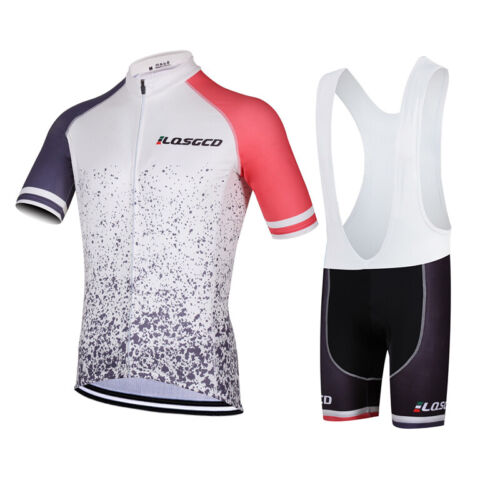 UK New LQSGCD Men Cycling Jersey Short Sleeve Breathable Summer Bike Cycling set 