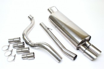 Ligne inox après catalyseur Seat Leon 1M 2x76mm S
