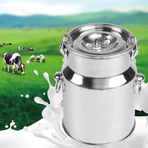 5L Electric Milking Machine Vacuum Impulse Pump Stainless Steel Goat Milker Home