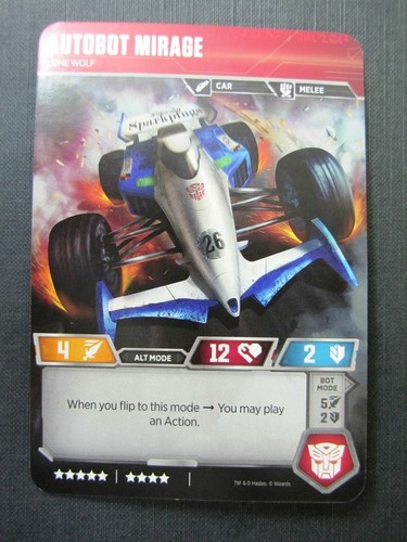 Autobot Mirage UT T05//T40 Transformers Cards # 7C10